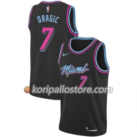 Miami Heat Goran Dragic 7 2018-19 Nike City Edition Musta Miesten Pelipaidat Swingman 